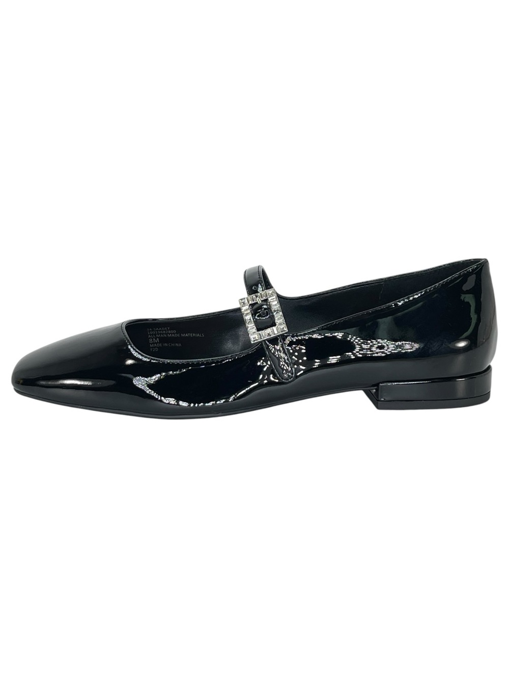 ON 34th Saadet Black Patent Leather Womens Mary Jane Flats Size 8M - Picture 3 of 13